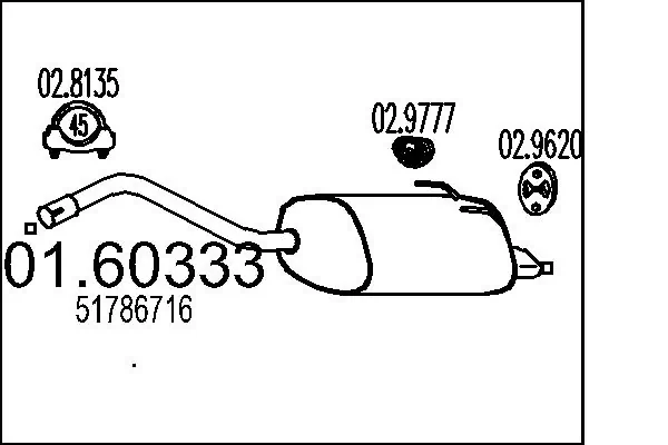 Rear Muffler 01.60333