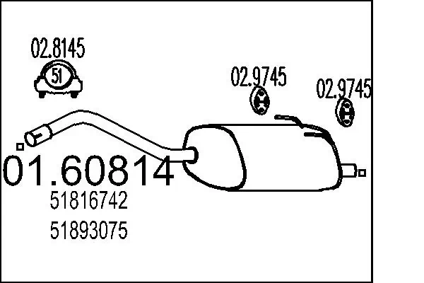 Rear Muffler 01.60814