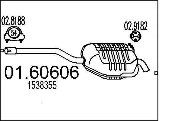 Rear Muffler 01.60606
