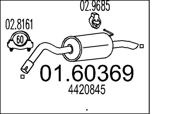 Rear Muffler 01.60369