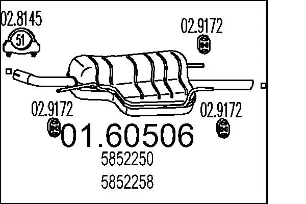 Rear Muffler 01.60506