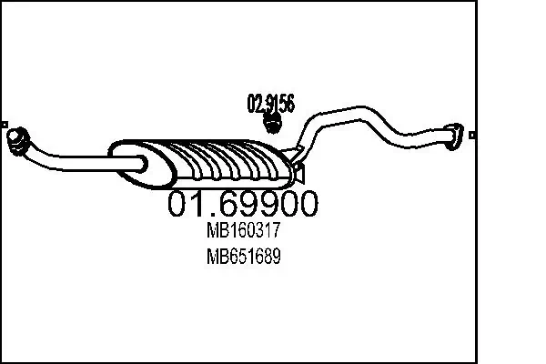 Rear Muffler 01.69900