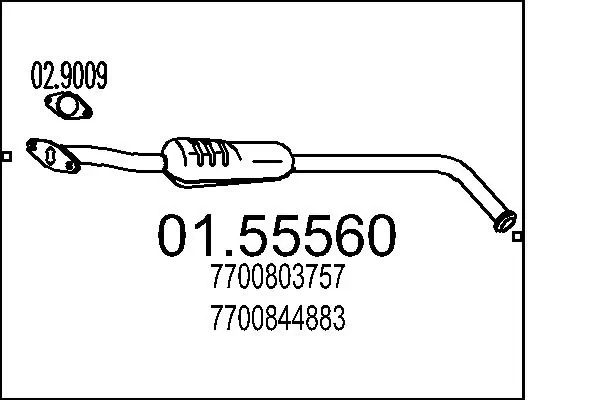 Centre Muffler 01.55560
