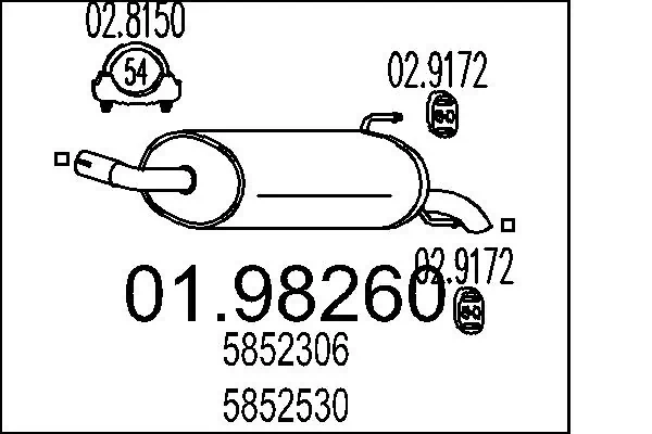 Rear Muffler 01.98260