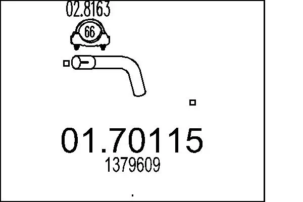 Exhaust Pipe 01.70115