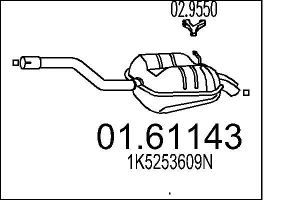 Rear Muffler 01.61143