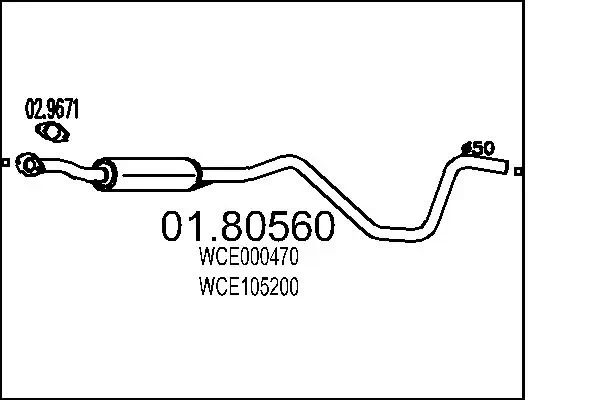 Centre Muffler 01.80560