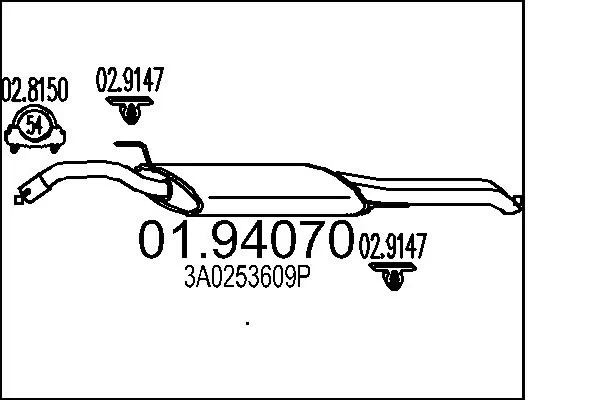 Rear Muffler 01.94070
