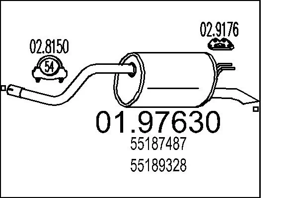 Rear Muffler 01.97630