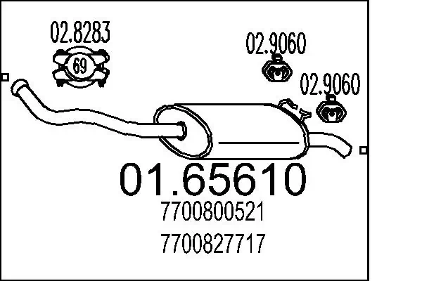 Rear Muffler 01.65610