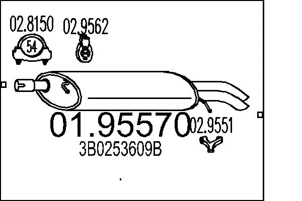 Rear Muffler 01.95570