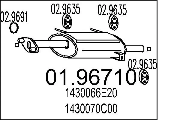 Rear Muffler 01.96710