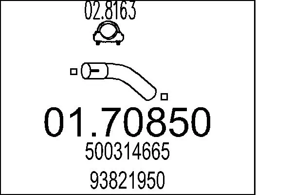 Exhaust Pipe 01.70850