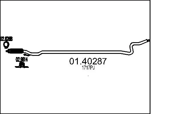 Exhaust Pipe 01.40287