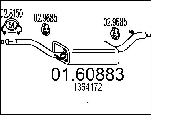 Rear Muffler 01.60883