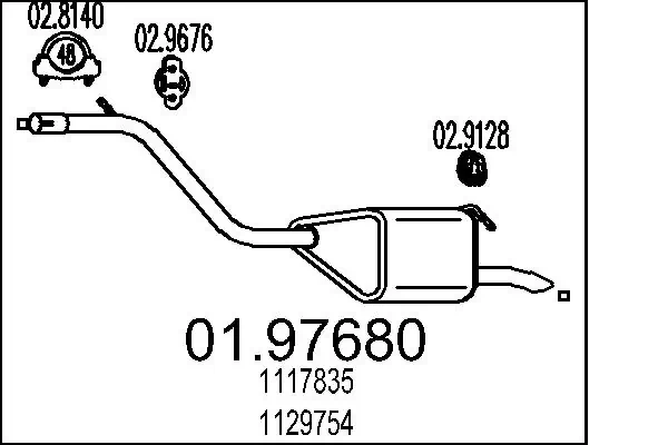 Rear Muffler 01.97680
