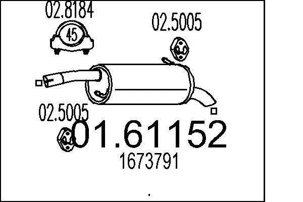 Rear Muffler 01.61152