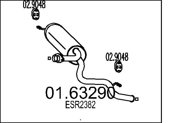 Rear Muffler 01.63290