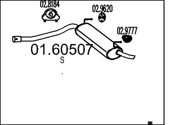 Rear Muffler 01.60507