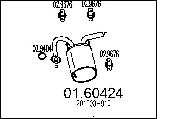 Rear Muffler 01.60424