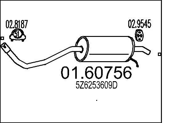 Rear Muffler 01.60756