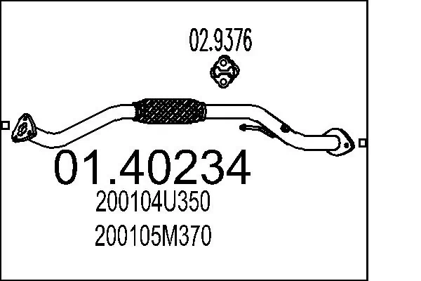 Exhaust Pipe 01.40234