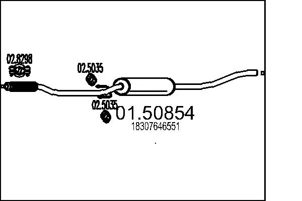 Centre Muffler 01.50854