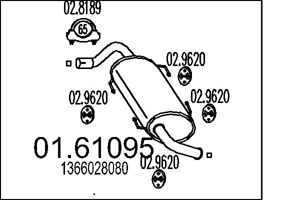 Rear Muffler 01.61095