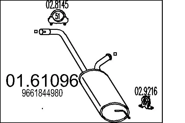 Rear Muffler 01.61096