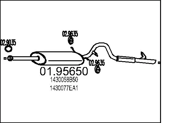 Rear Muffler 01.95650
