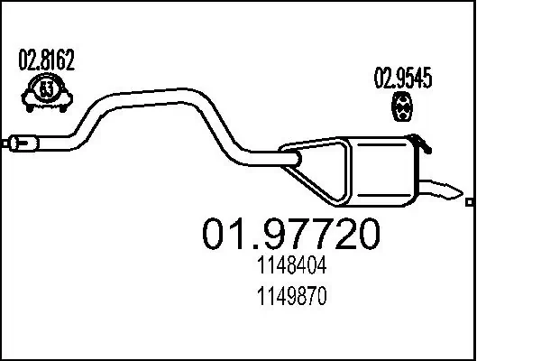 Rear Muffler 01.97720