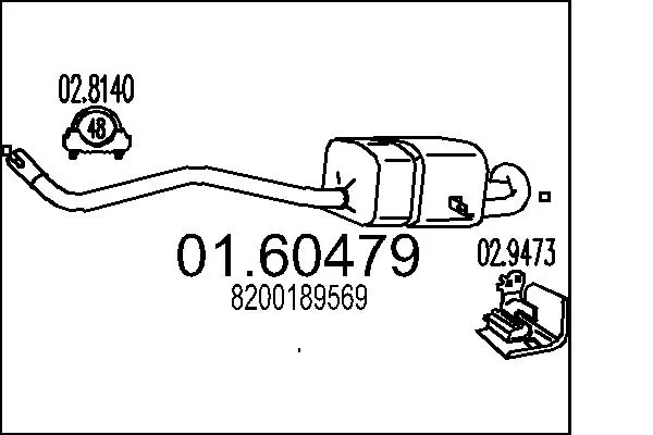 Rear Muffler 01.60479