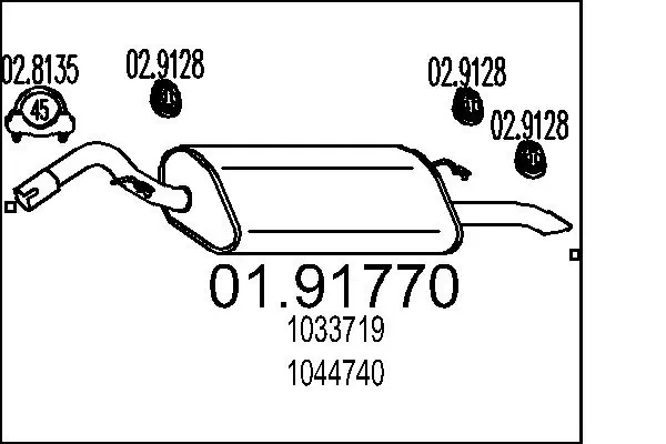 Rear Muffler 01.91770