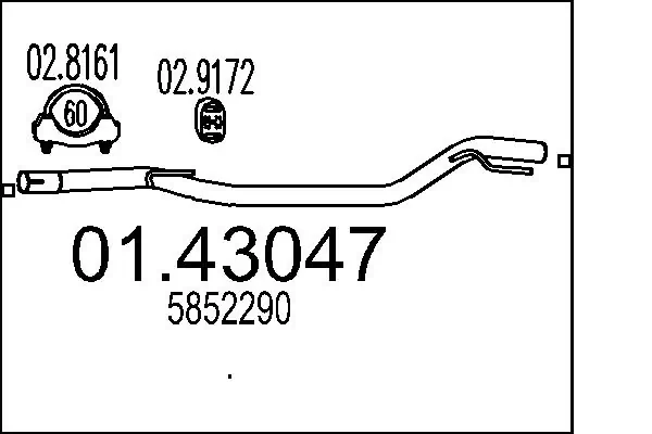 Exhaust Pipe 01.43047