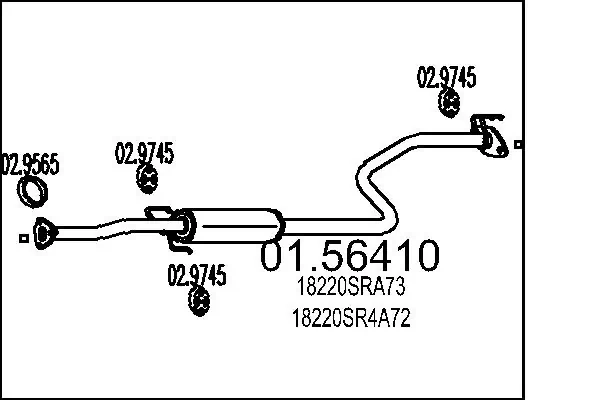 Centre Muffler 01.56410