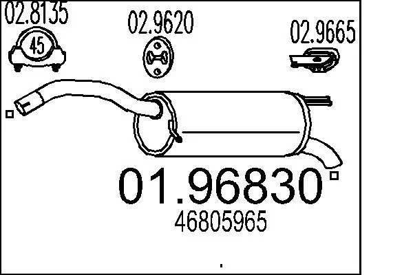 Rear Muffler 01.96830