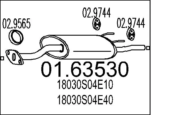 Rear Muffler 01.63530