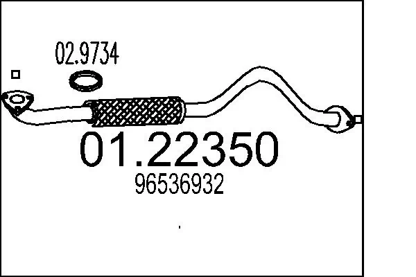 Exhaust Pipe 01.22350