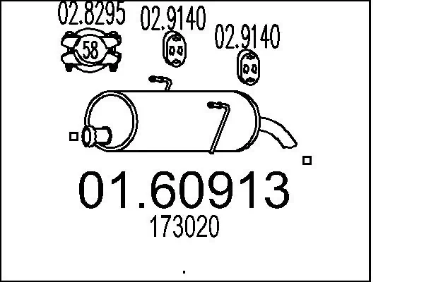 Rear Muffler 01.60913