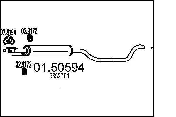 Centre Muffler 01.50594