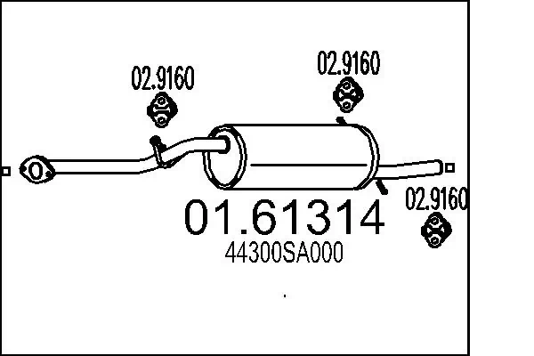 Rear Muffler 01.61314