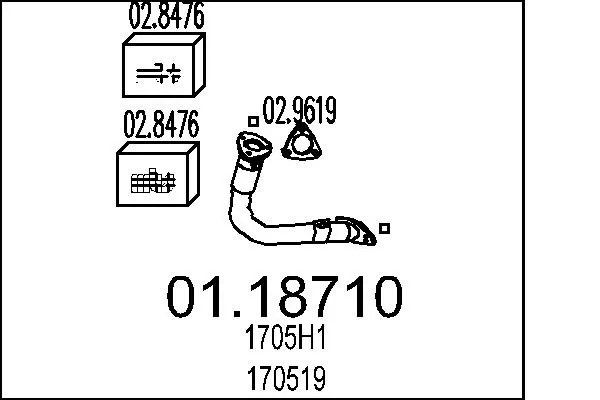 Exhaust Pipe 01.18710