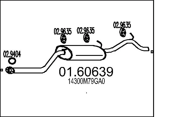 Rear Muffler 01.60639