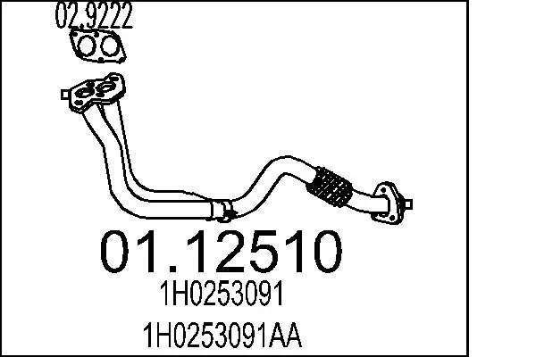 Exhaust Pipe 01.12510