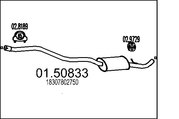 Centre Muffler 01.50833