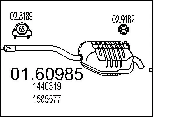 Rear Muffler 01.60985