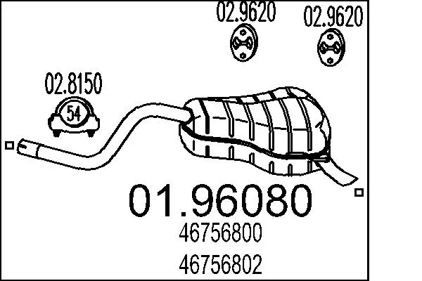 Rear Muffler 01.96080