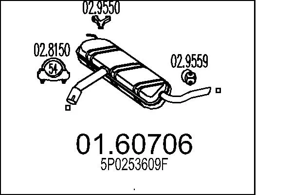 Rear Muffler 01.60706