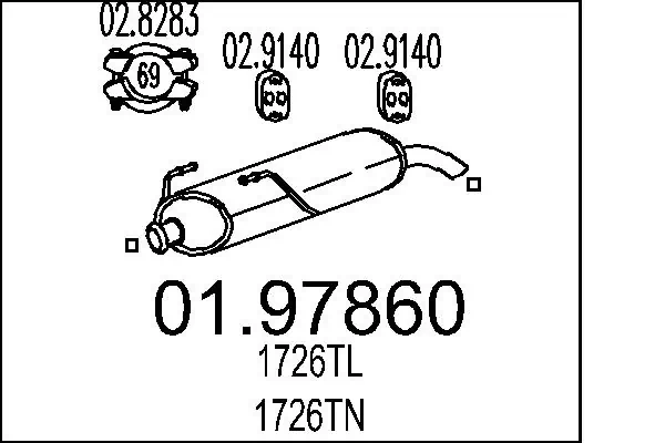 Rear Muffler 01.97860