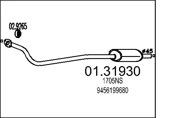 Front Muffler 01.31930